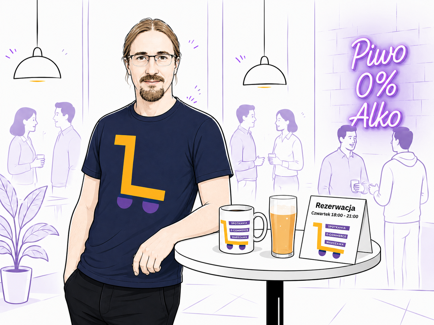 Artur Bocian czeka na uczestników spotkania Spotkań E-commerce Warszawa