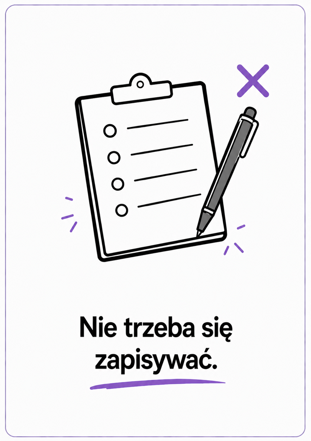 Nie trzeba się zapisywać.